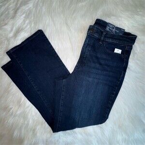 Talbots Flawless Jeans Womens 12P Dark Wash High-Waist Barely Boot Curvy Denim